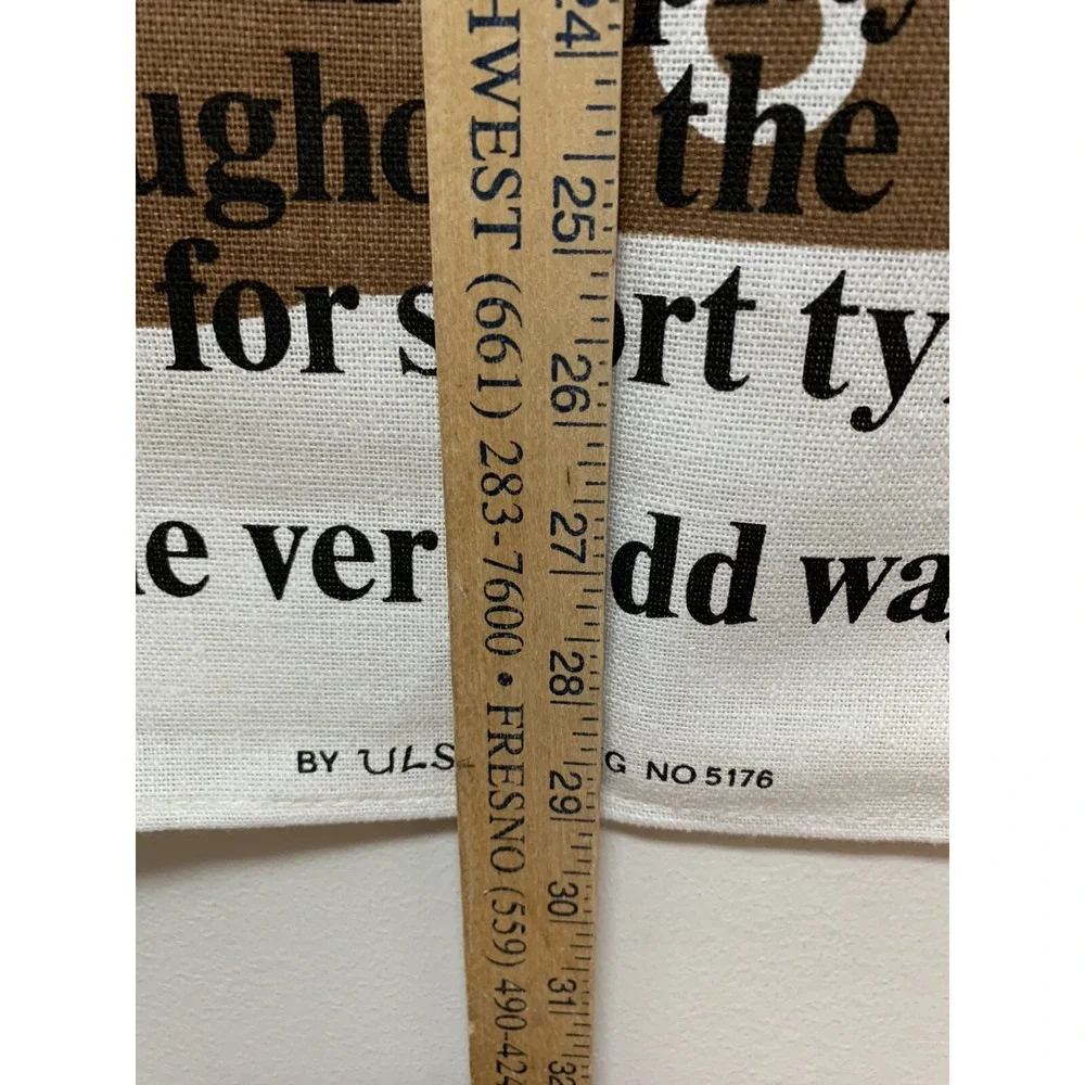 Vintage Irish Linen The Ancient Game of Golf Tea Towel Wall Hanging